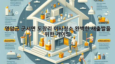 영암군 군서면 도장리 이사청소: 완벽한 새출발을 위한 가이드